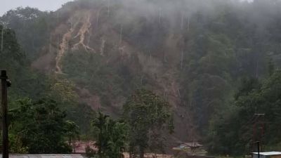 Longsor Kampung Pantan Bener Rusip Antara